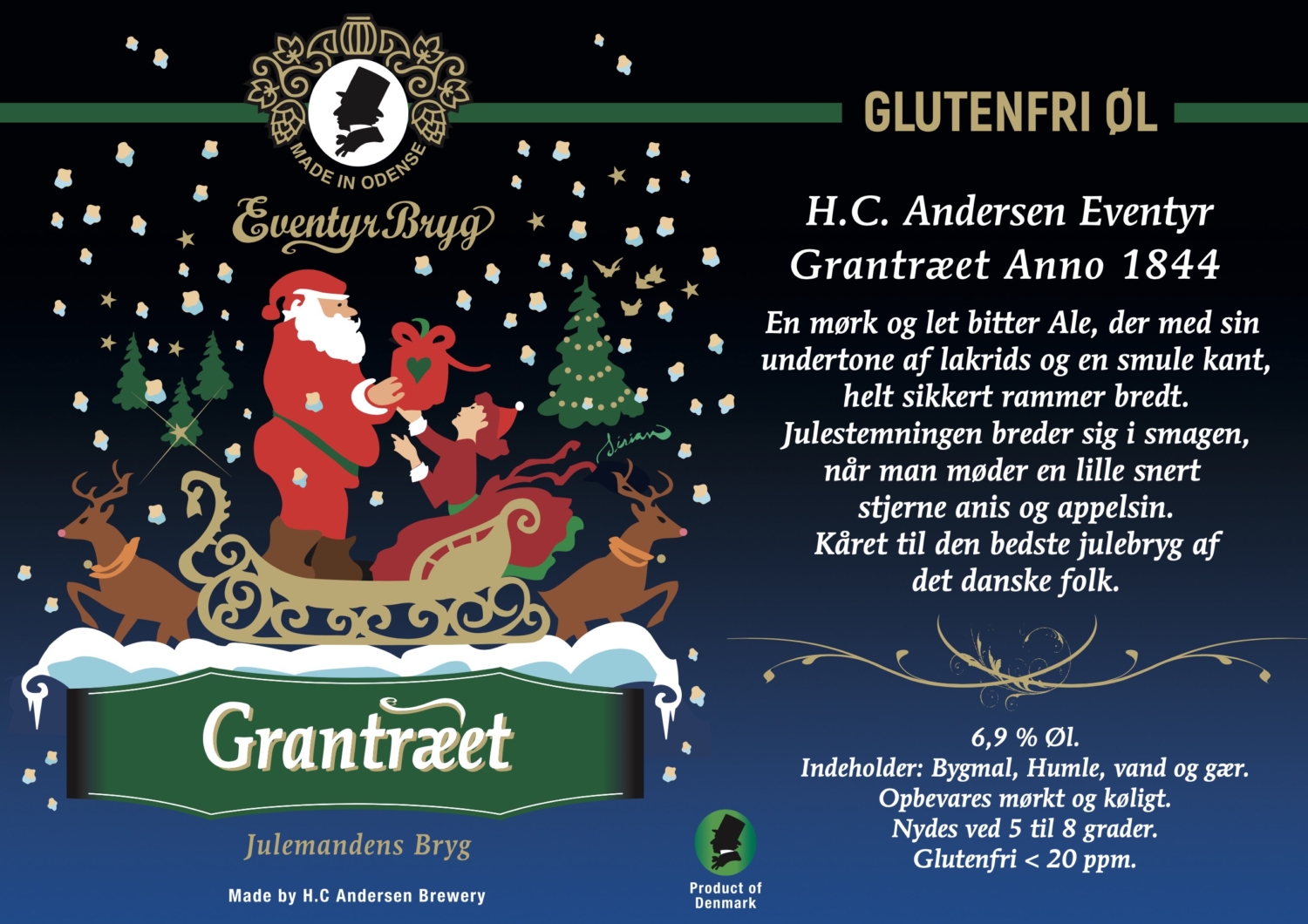 grantræet, juleøl, øl, HC Andersen bryghus