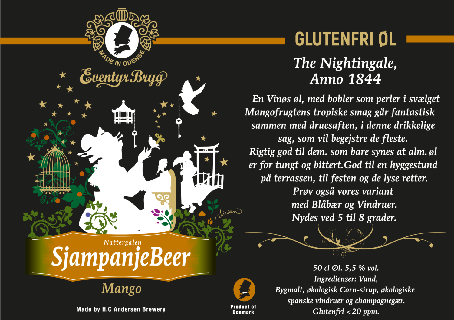 natergalen sjampagne, øl, hc andersen bryghus